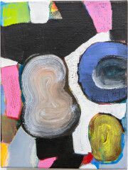 Christine Gläser, _ring, 2013, Eitempera auf Baumwolle_, 40 x 30 x 6,5 cm