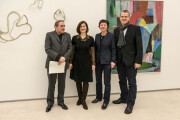 von links nach rechts_ Georg Dietl, Galerieleiterin Holle Nann, Christine Gläser, Oberbürgermeister Christof Bolay