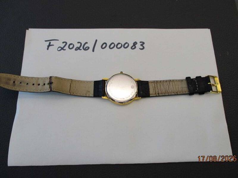 Rückseite einer Armbanduhr