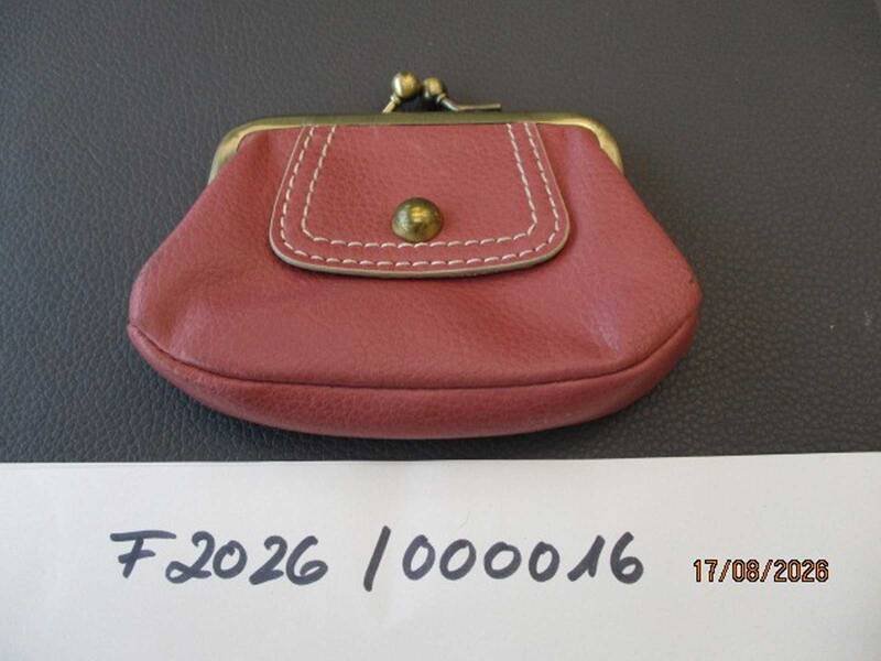 Kleiner Geldbeutel in rot-braun