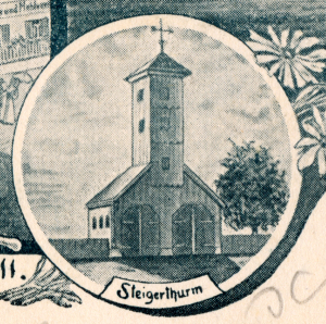 Nellingen Feuerwehrturm um 1900