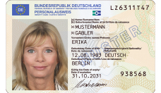 Personalausweis Vorderseite