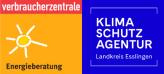 Logos der Verbraucherzentrale Energieberatung und der Klimaschutzagentur des Landkreises Esslingen